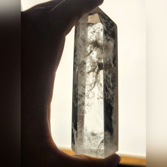 Stunning High-quality Phantom Clear Quartz Crystal Tower Point - Picture 3 of 9
